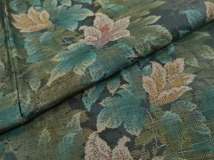 平和屋着物●本場大島紬　9マルキ　草花間道　ますいわ屋扱い　正絹　逸品　未使用　DABL1068ud