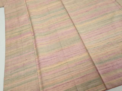平和屋着物●上質な紬　霞文　正絹　逸品　DABL1090ud
