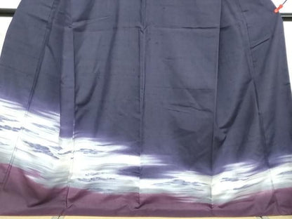 平和屋着物●訪問着　紬地　霞文　暈し染め　正絹　逸品　DABL1098ud