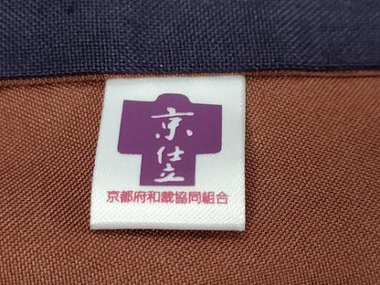 平和屋着物●訪問着　紬地　霞文　暈し染め　正絹　逸品　DABL1098ud