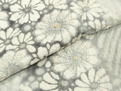 平和屋着物●十日町　名門　滝泰謹製　中国三大刺繍　相良刺繍　訪問着　駒刺繍　舞花文　金銀糸　正絹　逸品　DABL1104ud