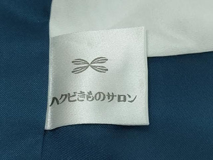平和屋着物●よねざわ新田　真綿手引紬　流れ　証紙付き　正絹　逸品　DABL1116ud