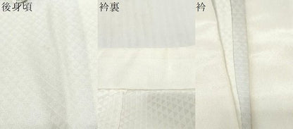 平和屋着物●長襦袢　無双仕立て　総刺繍　飾花文　正絹　逸品　DABL1128ud