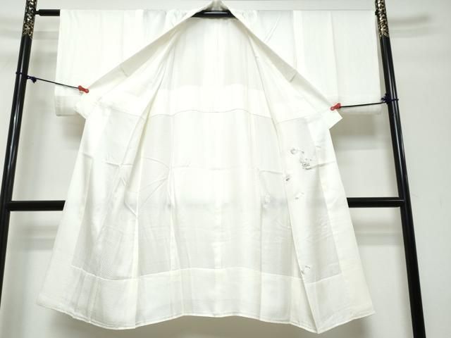 平和屋着物●長襦袢　無双仕立て　総刺繍　飾花文　正絹　逸品　DABL1128ud
