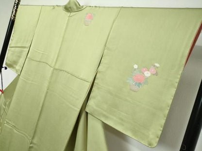 平和屋着物●訪問着　花車文　金彩　正絹　逸品　DABL1136ud