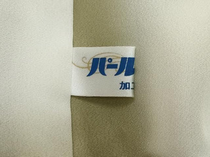 平和屋着物●上質な小紋　流水舞桜文　正絹　逸品　DABL1144ud