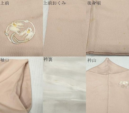 平和屋着物●訪問着　草花丸文　銀彩　高島屋扱い　正絹　逸品　DABL1152ud