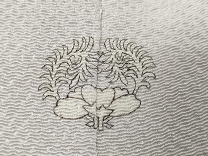 平和屋着物●訪問着　立波文　暈し染め　鬼しぼ縮緬　正絹　逸品　DABL1155ud