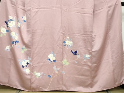平和屋着物●訪問着　友禅　枝花文　三越扱い　正絹　逸品　DABL1156ud