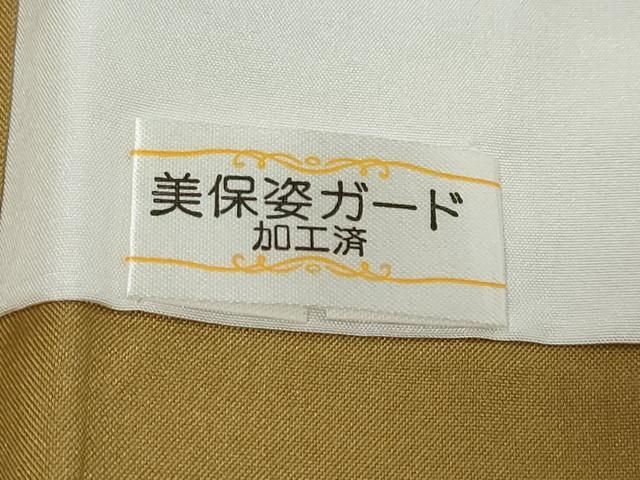 平和屋着物●本場縞大島紬　横段文　正絹　逸品　未使用　DABL1168ud