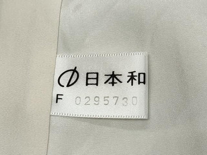 平和屋着物●上質なお召　変わり縞　正絹　逸品　DABL1172ud