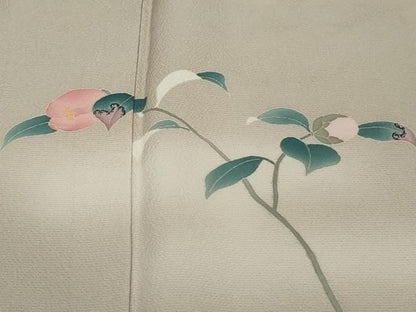 平和屋着物●本加賀友禅作家　沢飯芳雄　色留袖　草花文　暈し染め　正絹　逸品　DABL1175ud