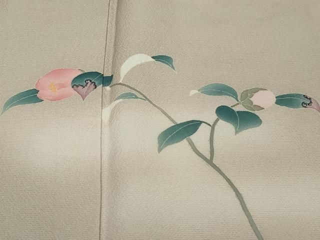 平和屋着物●本加賀友禅作家　沢飯芳雄　色留袖　草花文　暈し染め　正絹　逸品　DABL1175ud