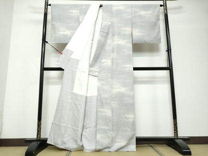 平和屋着物●上質な小紋　作家物　大原三千院　暈し染め　高島屋扱い　正絹　逸品　DABL1180ud