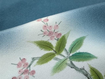 平和屋着物●訪問着　作家物　手書き　飛鳥南天文　暈し染め　正絹　逸品　DABL1183ud