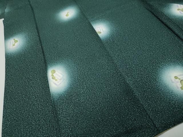 平和屋着物●上質な小紋　源氏香　瓢箪　蛍暈し　正絹　逸品　DABL1206ud