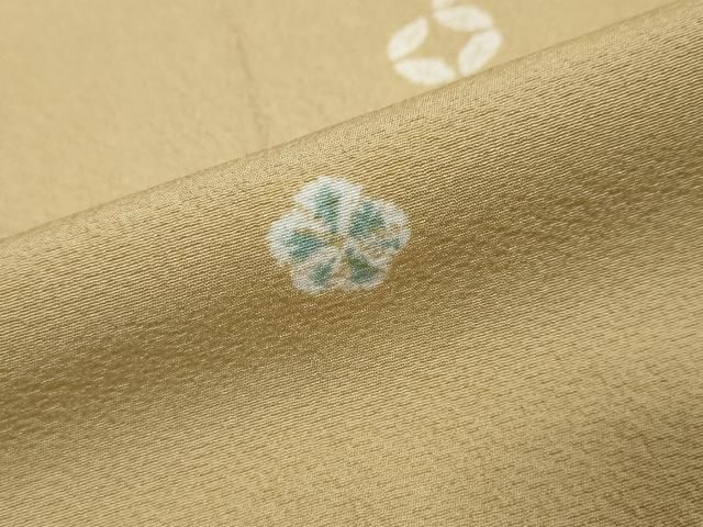 平和屋着物●上質な小紋　吉祥草花文　正絹　逸品　DABL1208ud
