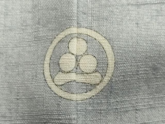 平和屋着物●訪問着　紬地　地紙草花文　金彩　反端付き　正絹　逸品　DABL1214ud