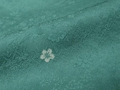 平和屋着物●本加賀友禅作家　柿本市郎監修　小紋　草花文　正絹　逸品　DABL1238ud