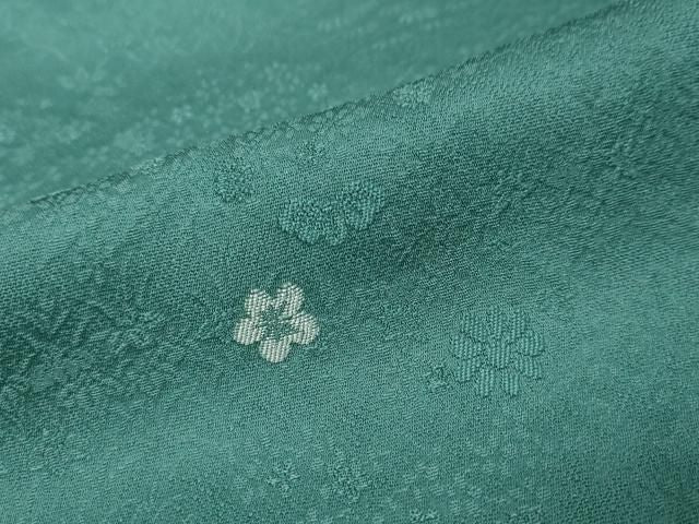 平和屋着物●本加賀友禅作家　柿本市郎監修　小紋　草花文　正絹　逸品　DABL1238ud