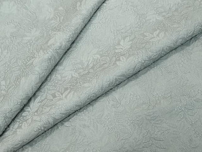 平和屋着物●上質な色無地　南天地紋　秘色　正絹　逸品　DABL1287ud