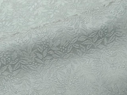 平和屋着物●上質な色無地　南天地紋　秘色　正絹　逸品　DABL1287ud