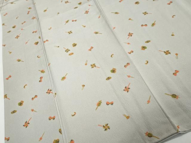 平和屋着物●上質な小紋　玩具文　正絹　逸品　DABL1292ud