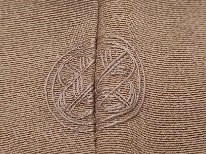平和屋着物●訪問着　総刺繍　枝花文　正絹　逸品　DABL1293ud