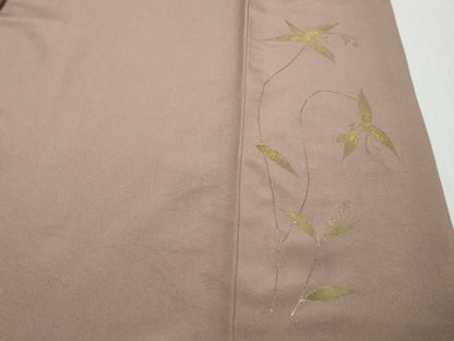 平和屋着物●訪問着　総刺繍　枝花文　正絹　逸品　DABL1293ud
