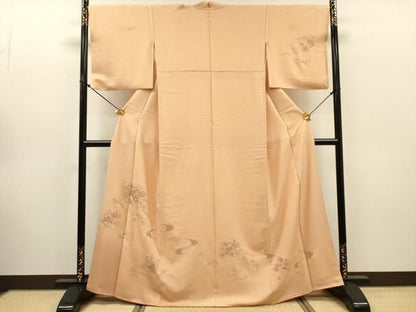 平和屋着物▼中国三大刺繍　スワトウ刺繍　汕頭刺繍　相良刺繍　総刺繍　訪問着　流水扇面花文　三越扱い　正絹　逸品　DABL2073fe