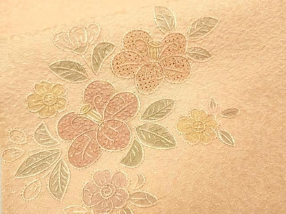 平和屋着物▼中国三大刺繍　スワトウ刺繍　汕頭刺繍　相良刺繍　総刺繍　訪問着　流水扇面花文　三越扱い　正絹　逸品　DABL2073fe