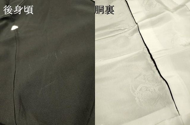平和屋着物▼高級染元　粋峰　林芳夫　京加賀友禅　黒留袖　刺繍　大名行列　純金箔　正絹　逸品　DABL2082fe