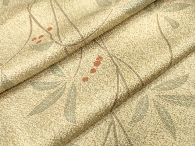 平和屋着物▼上質な小紋　南天文　正絹　逸品　DABL2083fe