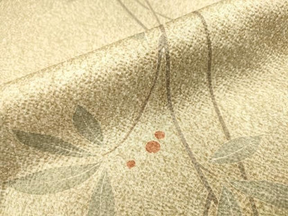 平和屋着物▼上質な小紋　南天文　正絹　逸品　DABL2083fe