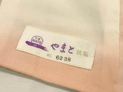 平和屋着物▼中国三大刺繍 スワトウ刺繍 汕頭刺繍 相良刺繍 総刺繍 訪問着 御所車花文 暈し染 金彩 やまと誂製 正絹 逸品 DABL2101fe