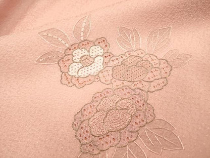 平和屋着物▼中国三大刺繍 スワトウ刺繍 汕頭刺繍 相良刺繍 総刺繍 訪問着 御所車花文 金銀糸 さが美扱い 正絹 逸品 未使用 DABL2102fe