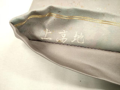 平和屋着物▼六通柄袋帯　上高地　九百錦　引箔　正絹　逸品　DABL2181fe
