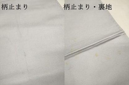 平和屋着物▼六通柄袋帯　正倉院更紗花唐草文　銀糸　正絹　逸品　DABL2209fe