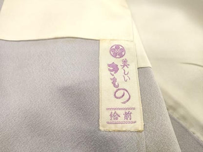 平和屋着物▼訪問着　作家物　手描き　草花　正絹　逸品　DABL2242fe
