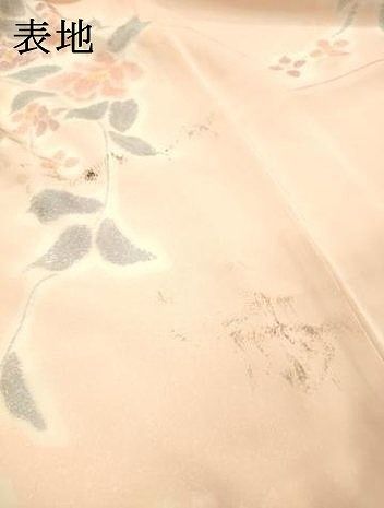 平和屋着物●上質な小紋　地紋起こし　草花文　暈し染　正絹　逸品　DABL2361fe