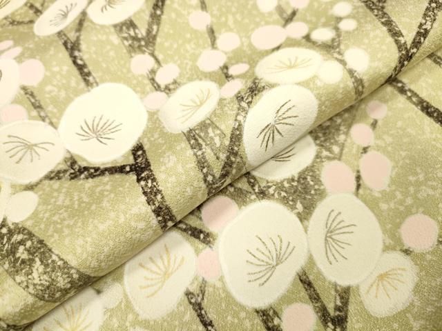 平和屋着物●訪問着　刺繍　枝花　暈し染　金彩　正絹　逸品　DABL2395fe