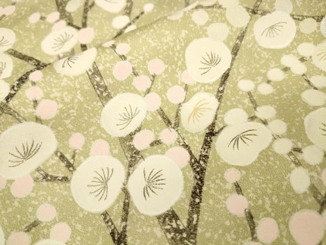 平和屋着物●訪問着　刺繍　枝花　暈し染　金彩　正絹　逸品　DABL2395fe