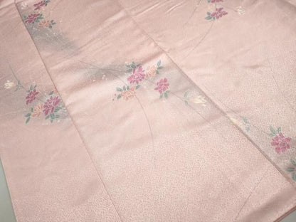 平和屋着物■上質な小紋　草花文　暈し染め　正絹　逸品　DABL3041qa