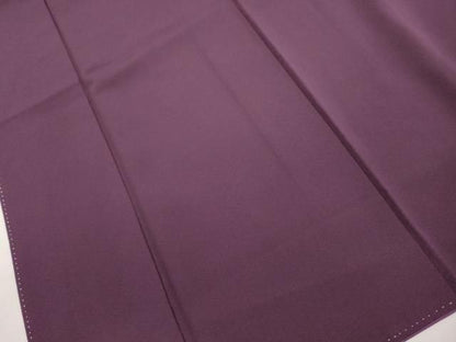 平和屋着物■上質な色無地　滅紫色　正絹　逸品　DABL3043qa