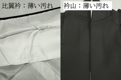 平和屋着物■豪華黒留袖　駒刺繍　飛鶴風景松文　金銀彩　正絹　逸品　DABL3114qa