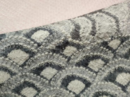 平和屋着物●訪問着　総絞り　道長花文　正絹　逸品　DABL3130qa