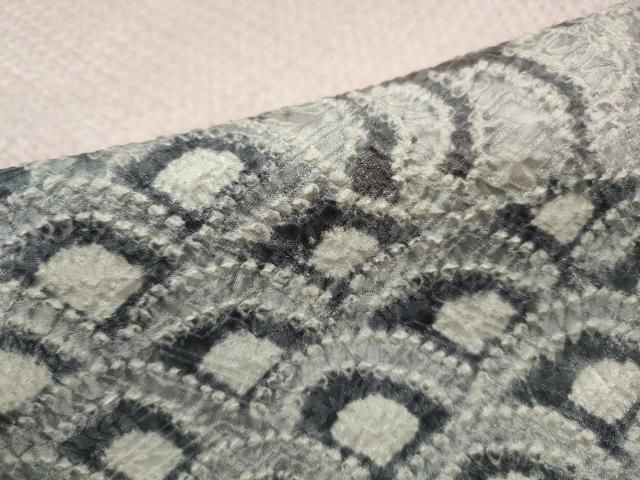 平和屋着物●訪問着　総絞り　道長花文　正絹　逸品　DABL3130qa