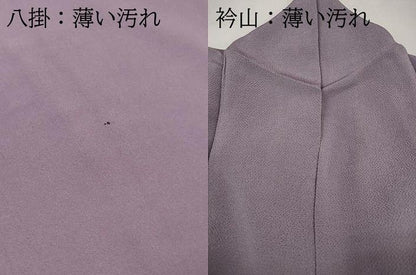 平和屋着物■上質な色無地　紅藤色　鬼しぼ縮緬　正絹　逸品　DABL3151qa