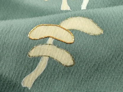 平和屋着物■訪問着　駒刺繍　重ね山樹林文　暈し染め　金彩　正絹　逸品　DABL3173qa
