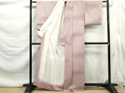 平和屋着物■上質な小紋　霞文　暈し染め　正絹　逸品　DABL3201qa